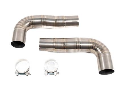 Rear muffler delete set Cup Style. Porsche 996 Carrera 2 / Carrera 4 / GT3 from Rennline - 99611112156, 99611112157, 99611113154, 99611112256, 99611112257, 99611113254, 99611113257, 99611113157, 99611113168 - EX16.17 Black, EX16.17 Silver, EX16